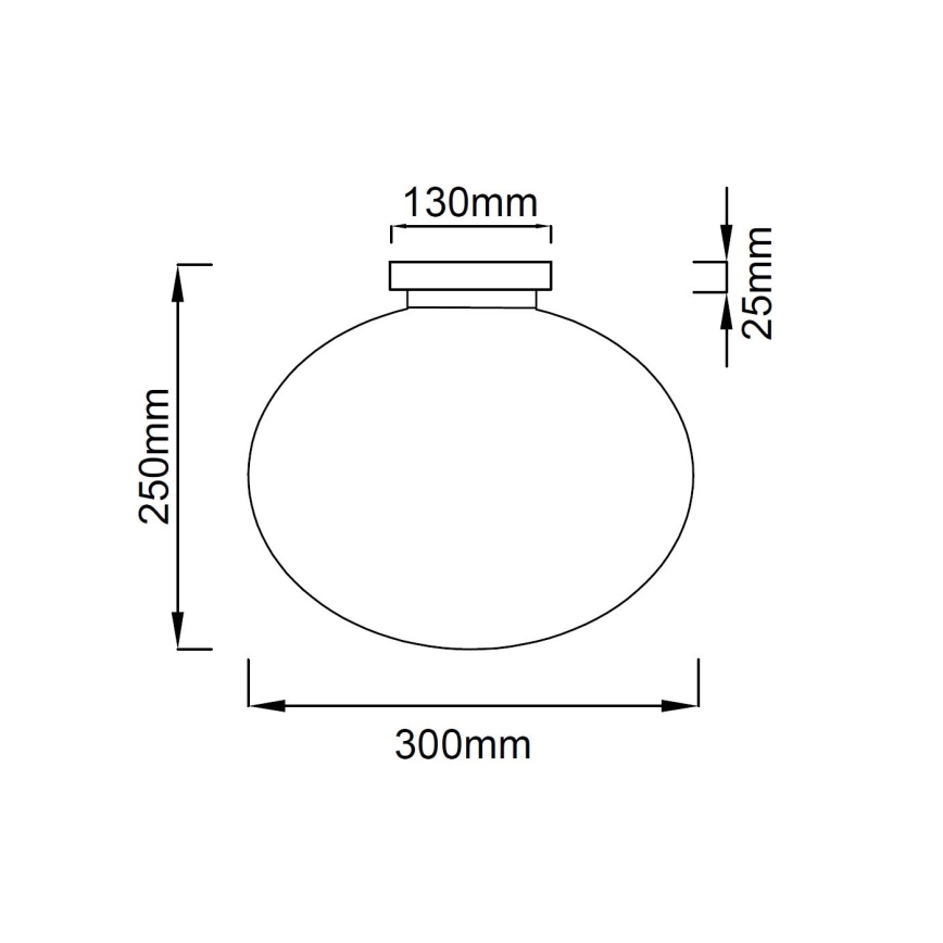 Open Design OR81152 - Lámpara de techo PALLA 1xE27/12W/230V Ø 30 cm cromo brillante