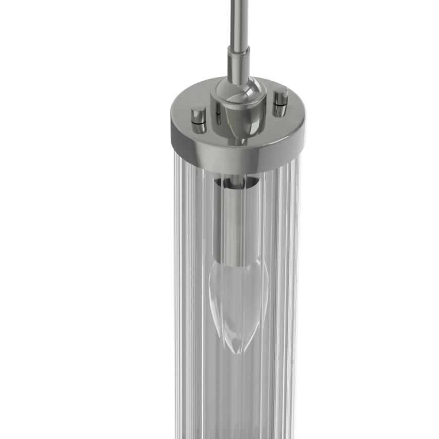 Open Design OR84351 - Lámpara colgante con cable FIATTO 1xE14/12W/230V acabado en cromo brillante