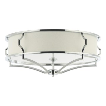 Open Design OR84412 - Lámpara de techo STESSO 4xE27/12W/230V, diámetro 65 cm, cromo brillante/blanco