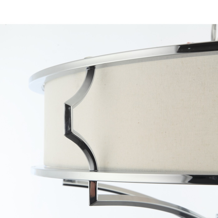 Open Design OR84412 - Lámpara de techo STESSO 4xE27/12W/230V, diámetro 65 cm, cromo brillante/blanco