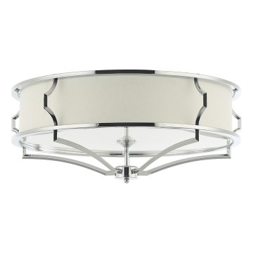 Open Design OR84429 - Lámpara de techo STESSO 6xE27/12W/230V Ø 85 cm cromo brillante/blanco