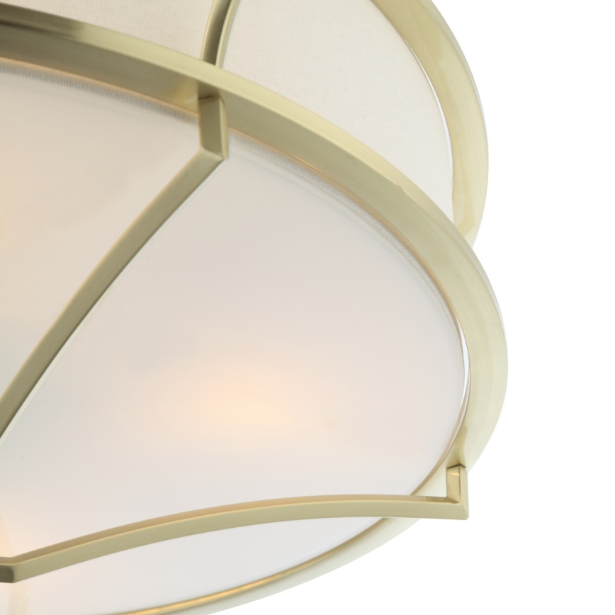Open Design OR84436 - Lámpara de techo STESSO 4xE27/12W/230V Ø 65 cm latón/blanco