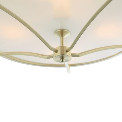 Open Design OR84436 - Lámpara de techo STESSO 4xE27/12W/230V Ø 65 cm latón/blanco
