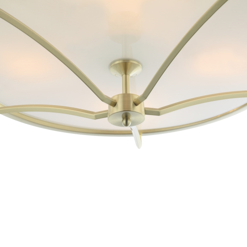 Open Design OR84443 - Lámpara de techo STESSO 6xE27/12W/230V Ø 85 cm latón/blanco