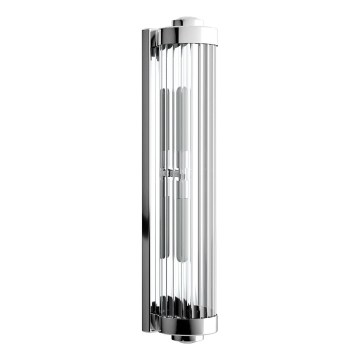Open Design OR84474 - Aplique de pared para baño FUMI 2xG9/8W/230V IP44 cromo brillante