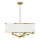 Open Design OR84825 - Lámpara colgante con varilla GERDO 4xE27/12W/230V dorada/blanca