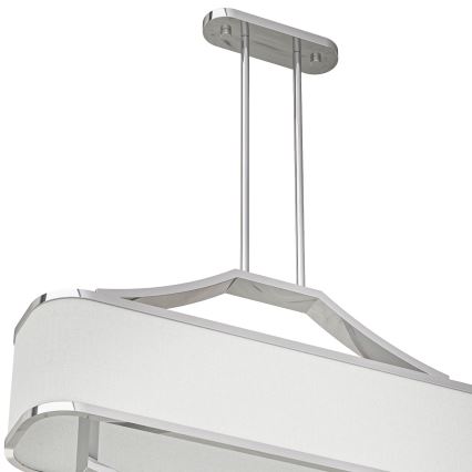Open Design OR84849 - Lámpara de techo con varilla GERDO OVALE 6xE14/12W/230V cromo brillante/blanco