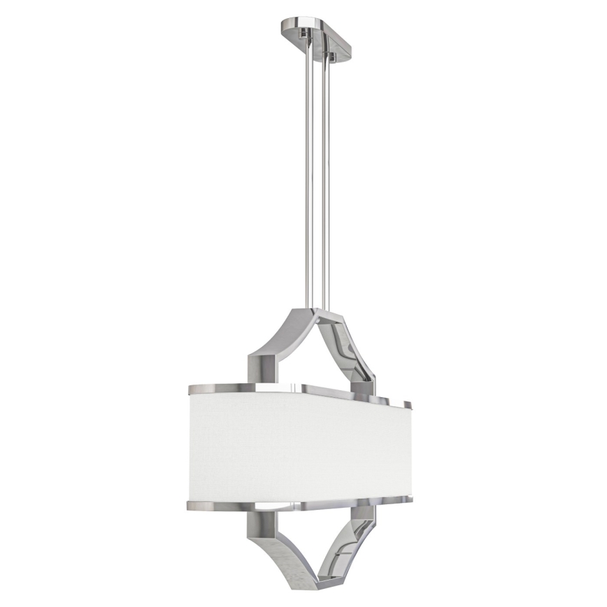 Open Design OR84849 - Lámpara de techo con varilla GERDO OVALE 6xE14/12W/230V cromo brillante/blanco