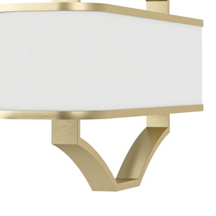 Open Design OR84856 - Lámpara colgante con varilla GERDO OVALE 6xE14/12W/230V latón/blanco