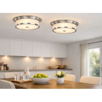 Open Design OR84863 - Lámpara de techo FAMBURO 3xE14/12W/230V Ø 31 cm cromo brillante
