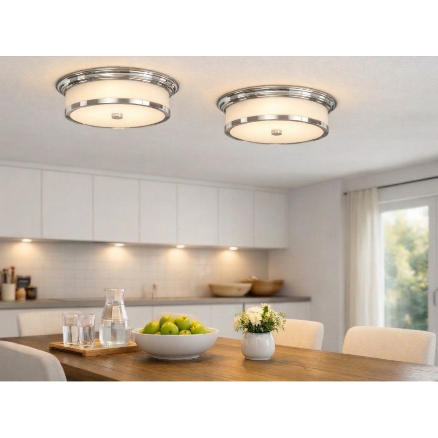 Open Design OR84863 - Lámpara de techo FAMBURO 3xE14/12W/230V Ø 31 cm cromo brillante