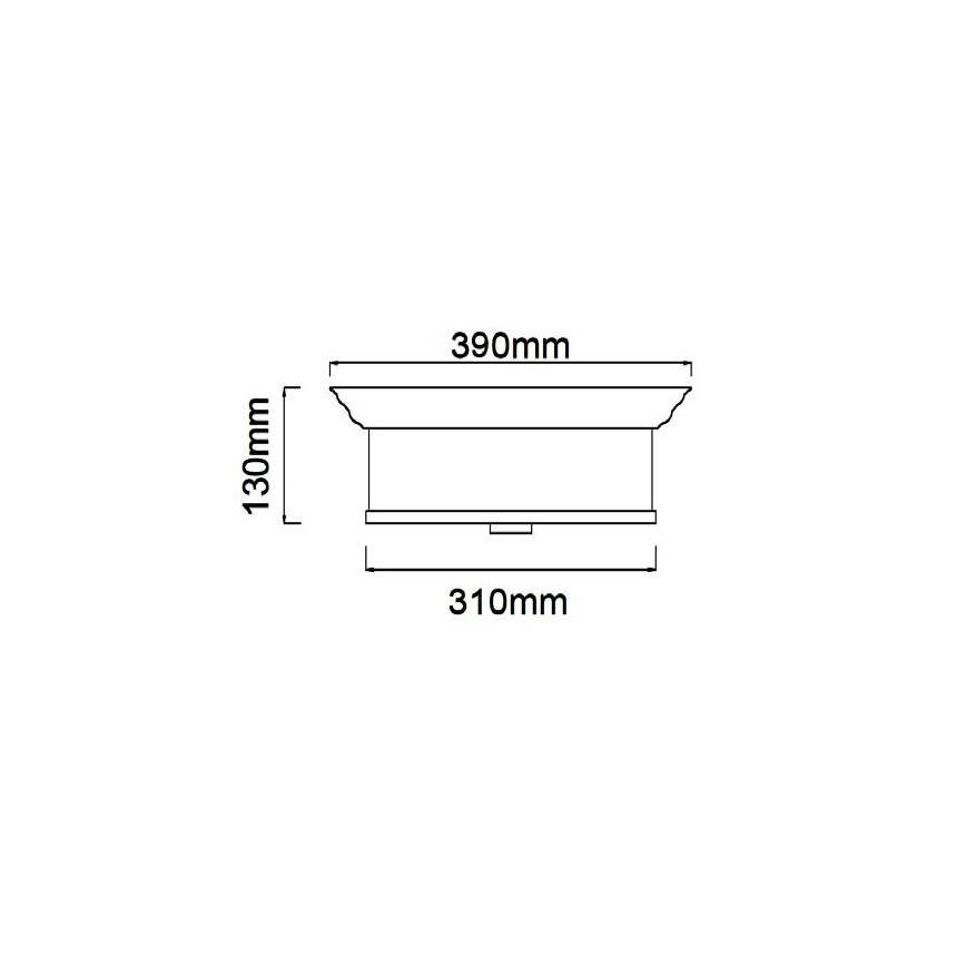 Open Design OR84870 - Lámpara de techo FAMBURO 3xE14/12W/230V Ø 31 cm dorada