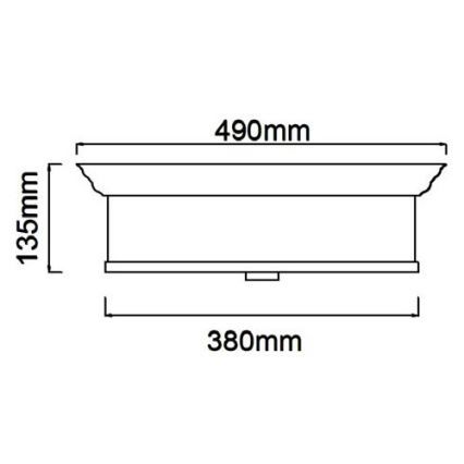 Open Design OR84917 - Lámpara de techo FAMBURO 4 x E14, 12 W, 230 V, Ø 38 cm, latón