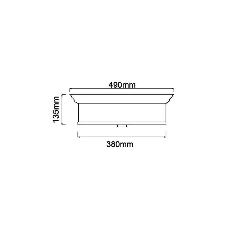 Open Design OR84917 - Lámpara de techo FAMBURO 4 x E14, 12 W, 230 V, Ø 38 cm, latón