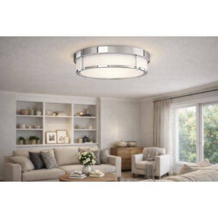 Open Design OR84924 - Lámpara de techo ROMI 4xE14/12W/230V Ø 50 cm cromo brillante