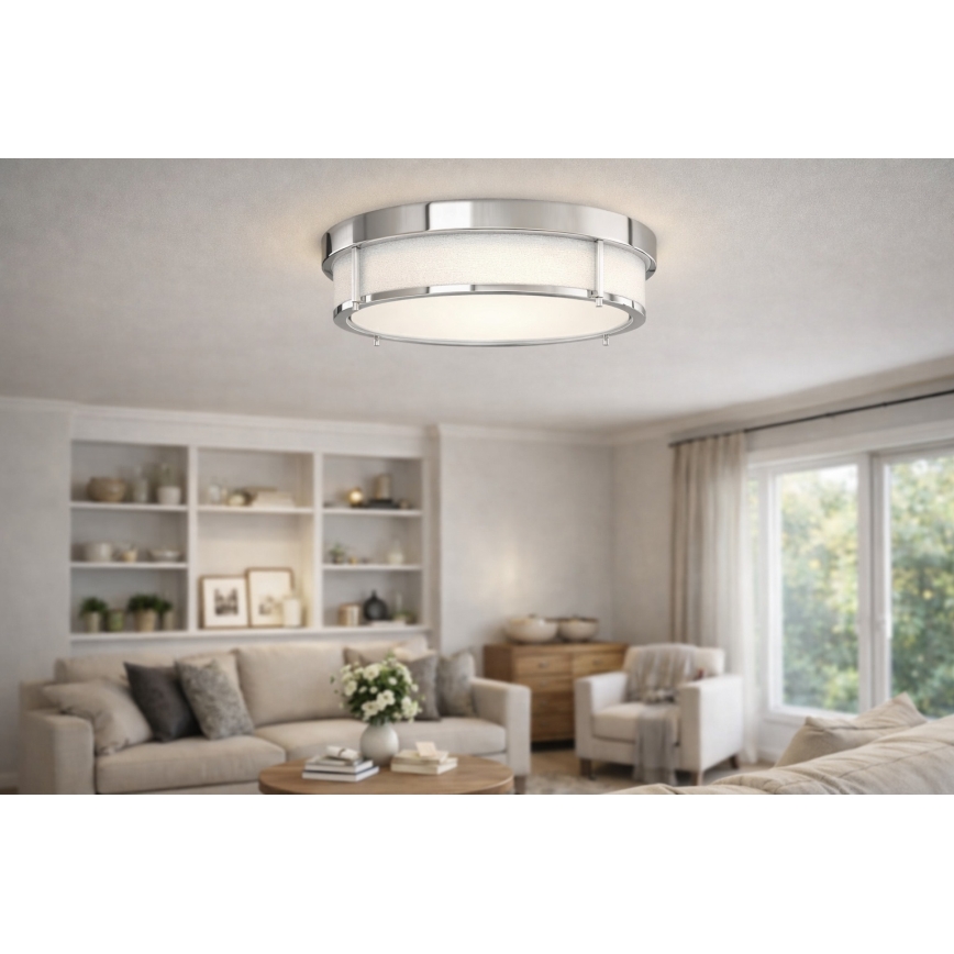 Open Design OR84924 - Lámpara de techo ROMI 4xE14/12W/230V Ø 50 cm cromo brillante