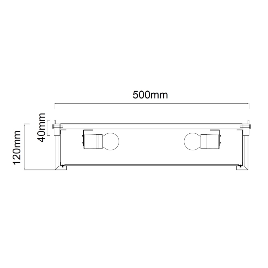 Open Design OR84924 - Lámpara de techo ROMI 4xE14/12W/230V Ø 50 cm cromo brillante