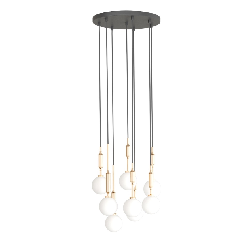 Open Design OR85334 - Lámpara colgante con cable ERO 8xG9/8W/230V dorada