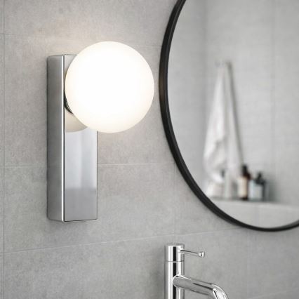 Open Design OR85525 - Aplique de pared para baño BOLETTA 1xG9/8W/230V IP44 cromo brillante