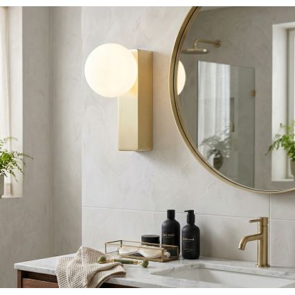 Open Design OR85532 - Aplique de pared para baño BOLETTA 1xG9/8W/230V IP44 latón