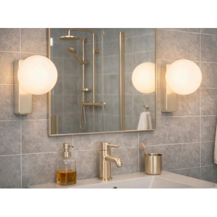 Open Design OR85532 - Aplique de pared para baño BOLETTA 1xG9/8W/230V IP44 latón