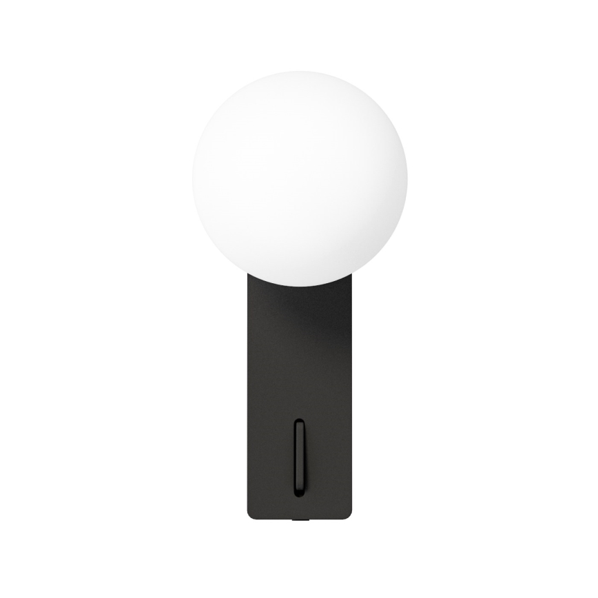 Open Design OR85570 - Aplique de pared BOLETTA 1xG9/8W/230V negro