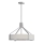 Open Design OR85624 - Lámpara de techo con varilla DORETTO 4xE27/15W/230V, diámetro 50 cm, cromo mate/blanco