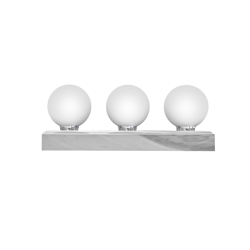 Open Design OR85709 - Aplique de pared para baño MERINO, 3x G9/8W/230V, 30 cm, IP44, acabado en cromo brillante