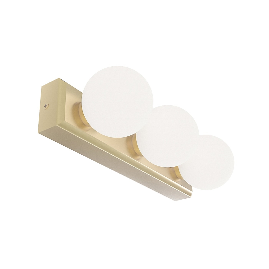 Open Design OR85716 - Aplique de pared para baño MERINO 3xG9/8W/230V 30 cm IP44 latón