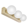 Open Design OR85716 - Aplique de pared para baño MERINO 3xG9/8W/230V 30 cm IP44 latón