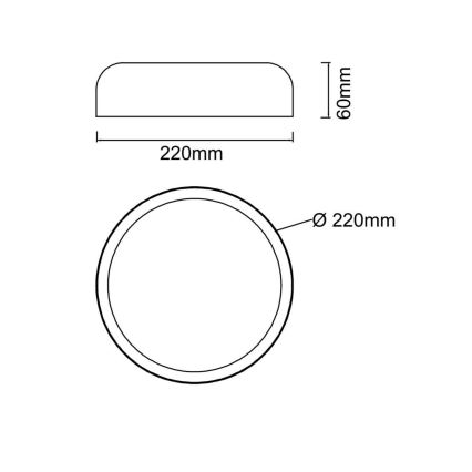 Open Design OR85938 - Plafón LED CEDRONE LED/14W/230V 3000/4500/6500K Ø 22 cm beige