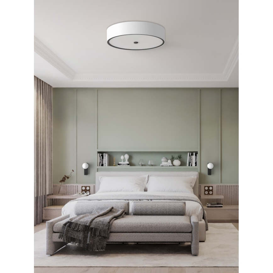 Open Design OR85983 - Lámpara de techo ZALINDRO 4xE27/15W/230V Ø 54,5 cm blanco/negro
