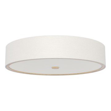 Open Design OR86058 - Lámpara de techo ZALINDRO 6xE27/15W/230V Ø 74,5 cm blanca/dorada