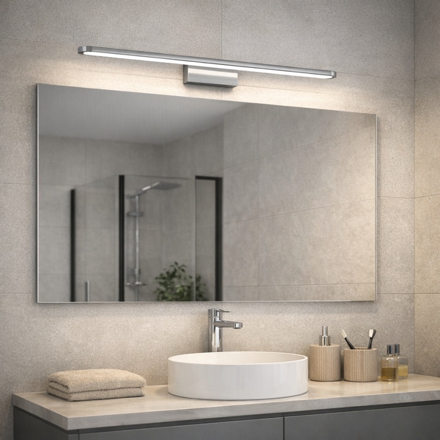 Open Design OR86157 - Iluminación para espejo de baño LUCE LED/12W/230V 3000/4500/6500K 91,5 cm IP44 cromado brillante