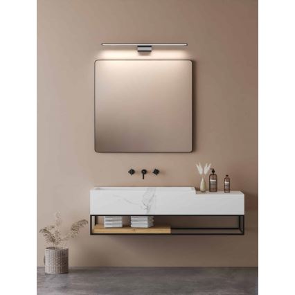 Open Design OR86164 - Luz LED para espejo de baño LUCE LED/12W/230V 3000/4500/6500K 91,5 cm IP44 negro