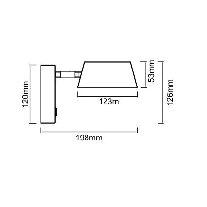 Open Design OR86522 - Lámpara de pared LED TIMO LED/6W/230V 3000/4500/6500K negra