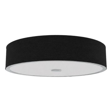 Open Design OR86577 - Lámpara de techo ZALINDRO 6xE27/15W/230V diámetro 74,5 cm negro/cromo brillante