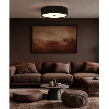 Open Design OR86591 - Lámpara de techo ZALINDRO 6xE27/15W/230V Ø 74,5 cm negra