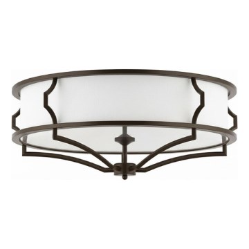 Open Design OR86614 - Lámpara de techo STESSO 6xE27/12W/230V Ø 85 cm marrón