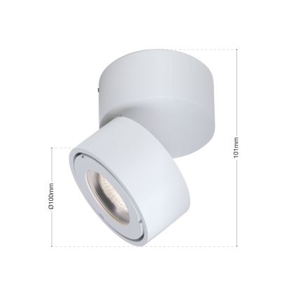 Foco empotrable LED regulable para baño HARVEY LED/15W/230V IP65 blanco