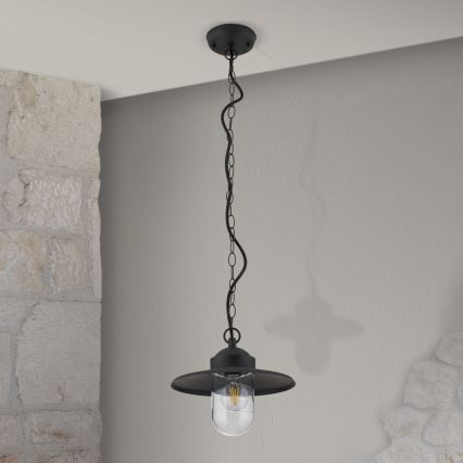 Lámpara colgante para exterior EDWARD 1xE27/60W/230V IP44 antracita