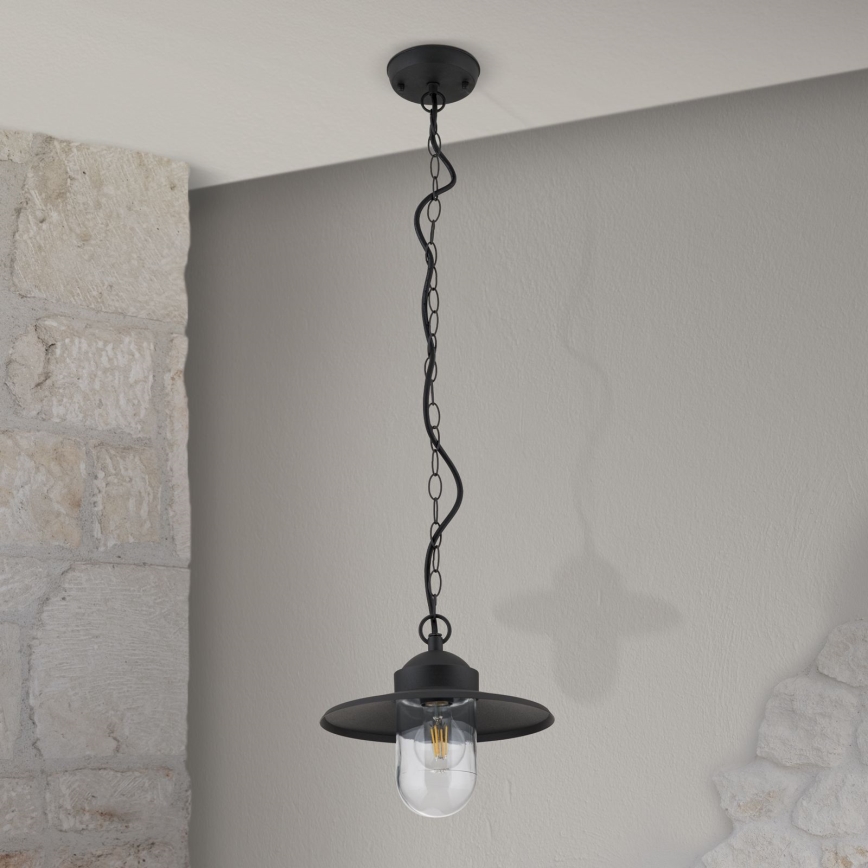 Lámpara colgante para exterior EDWARD 1xE27/60W/230V IP44 antracita