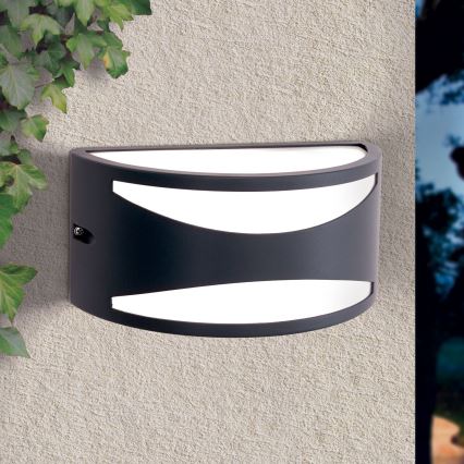 Aplique de pared exterior SHELL 1xE27/40W/230V IP54 antracita
