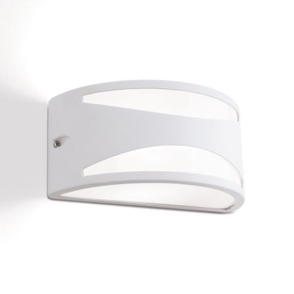 Aplique de pared exterior SHELL 1xE27/40W/230V IP54 blanco