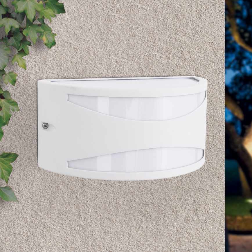 Aplique de pared exterior SHELL 1xE27/40W/230V IP54 blanco