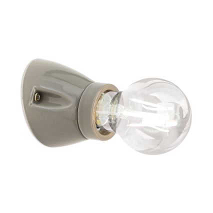 Aplique de pared FROST 1xE27/60W/230V gris