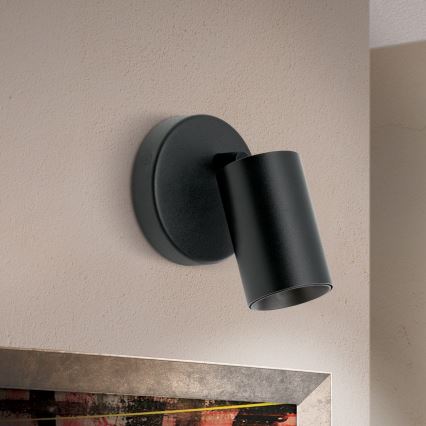 Aplique de pared SEAN 1xGU10/13W/230V negro