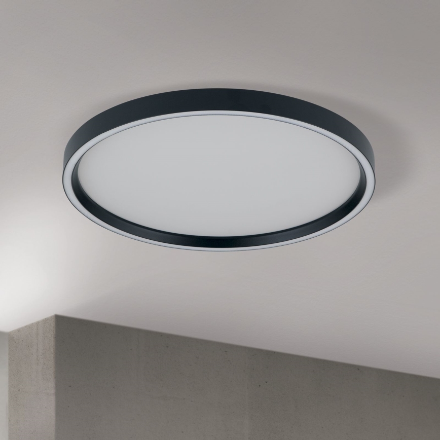 Lámpara de techo LED regulable MASCA LED/36W/230V 2700/3350/4000K Ø 40 cm negra