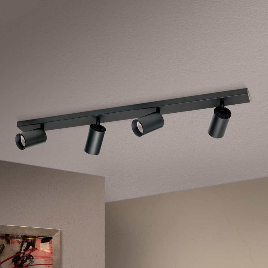 Foco orientable SEAN 4xGU10/13W/230V, negro