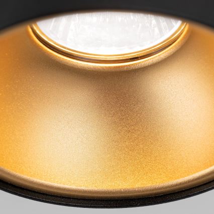 Foco orientable STARLIGHT 1xGU10/50W/230V negro/dorado